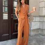 Paloma Linen Trouser Set