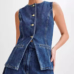 Chic Two-Piece Denim Set