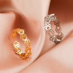 Adjustable Paw Print Ring – Made of Stainless Steel