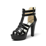 Lucia Leather Platform Sandals