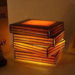 Stained Glass Book Lamp