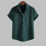 Eastport Striped Button-Up