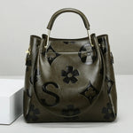 Floral Leather Crossbody Bag