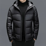 Belmont Genuine Leather Duck Down Jacket