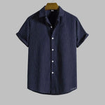 Eastport Striped Button-Up