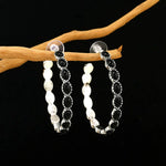 Graceful Silver Hoop Earrings