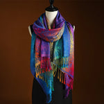 Wild Iris Tassel Scarf