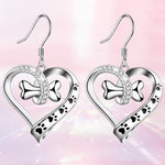 2-Piece Jewelry Set with Paw, Heart & Bone Charms