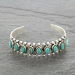 Vintage Tibet Silver Stone Bracelet