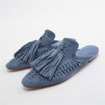 Tassel Fringe Mules