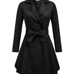 Zeagoo Women's Trench Coats Double-Breasted Coat with Belt