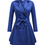 Zeagoo Women's Trench Coats Double-Breasted Coat with Belt