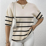 Zeagoo Knit Short Sleeve Tops