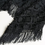 Sleeveless Fringed Cardigan
