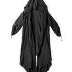 Black Cape Trench Coat Robe