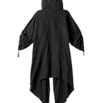 Black Cape Trench Coat Robe