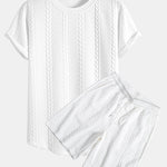 Twist Jacquard Arc Hem T-Shirt & Twist Jacquard Shorts