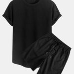 Diamond Jacquard Arc Hem T-Shirt & Diamond Jacquard Shorts