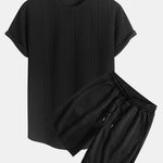 Twist Jacquard Arc Hem T-Shirt & Twist Jacquard Shorts