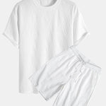 Relax Fit Diamond Jacquard T-Shirt & Diamond Jacquard Shorts