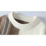 Driftwood Plaid Crew Knit Sweater