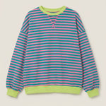 Isabella - Camiseta Manga Larga a Rayas con Cuello Redondo