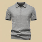 Amalfi Tipped Cuff Zip Polo