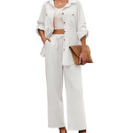 Zeagoo Women 2 Piece Linen Sets