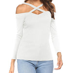 Zeagoo Women's Criss Cross Shoulder Blouse Top