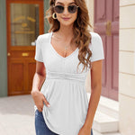 V Neck Tunic Tops - Zeagoo (Us Only)