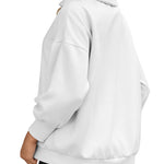 Zeagoo Women Sweatshirts Quarter Zip Stand Collar Pullovers Fleece Workout Hoodies Y2K Clothes