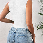 Zeagoo Sleeveless Crop Top Square Neck Tank Top