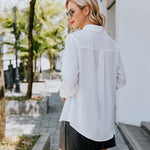 Zeagoo Women's Button Down Shirt Long Sleeve Chiffon Blouse