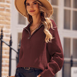 Zeagoo Long Sleeve Oversized Knit Sweater Tops