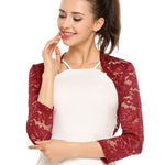 Zeagoo Women's Bolero Shrugs Crochet Lace Open Cardigan