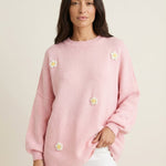 Luno - Sudadera Pullover con Flores