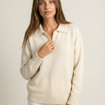 Laura - Jersey de Punto con Cuello Elegante