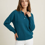 Laura - Jersey de Punto con Cuello Elegante
