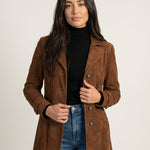 Teresa - Abrigo de Ante Estilo Vintage