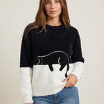 Luna - Sudadera para Mujer con Gráfico de Gato
