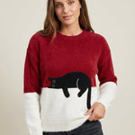 Luna - Sudadera para Mujer con Gráfico de Gato