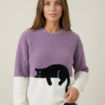 Luna - Sudadera para Mujer con Gráfico de Gato