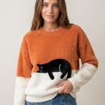 Luna - Sudadera para Mujer con Gráfico de Gato