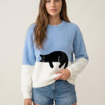 Luna - Sudadera para Mujer con Gráfico de Gato