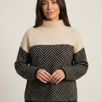 Nora - Jersey Elegante de Cuello Alto