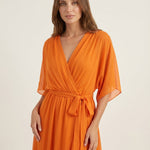 Mónica - Vestido de Chiffon con Escote en V