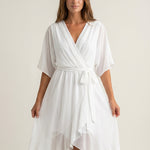 Mónica - Vestido de Chiffon con Escote en V