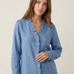 Indie - Blusa con Volantes y Cuello en V