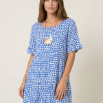 Zara - Vestido Midi de Manga Corta