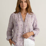 Brianna - Camisa Elegante Vintage con Estampado Floral